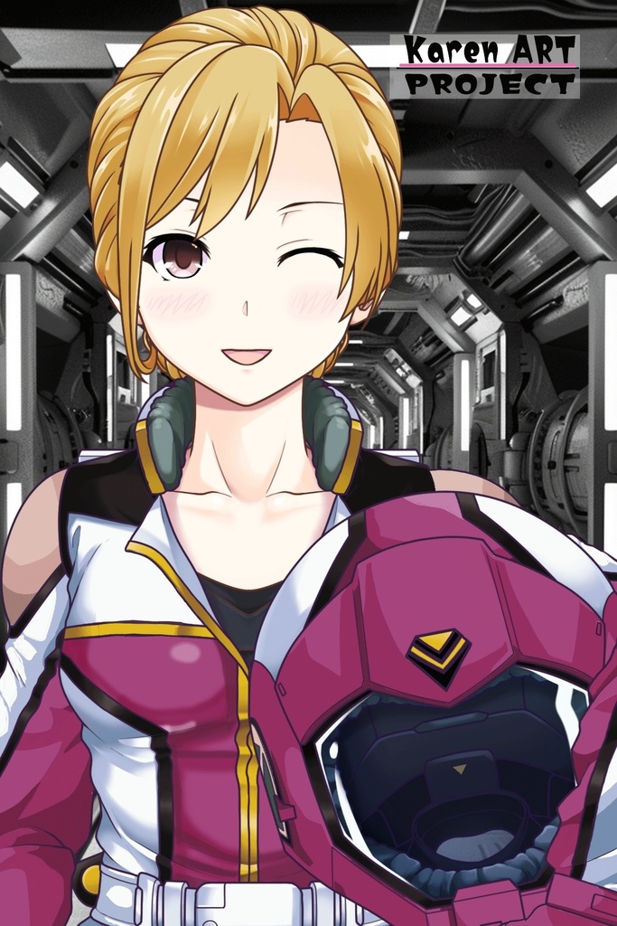 カレンちゃん+ライラ・ミラ・ライラ【機動戦士Zガンダム】 のノーマルスーツ(金髪バージョン)