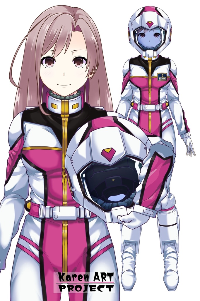 カレンちゃん+ノーマルスーツ【機動戦士ガンダム】カレンちゃん専用カラー