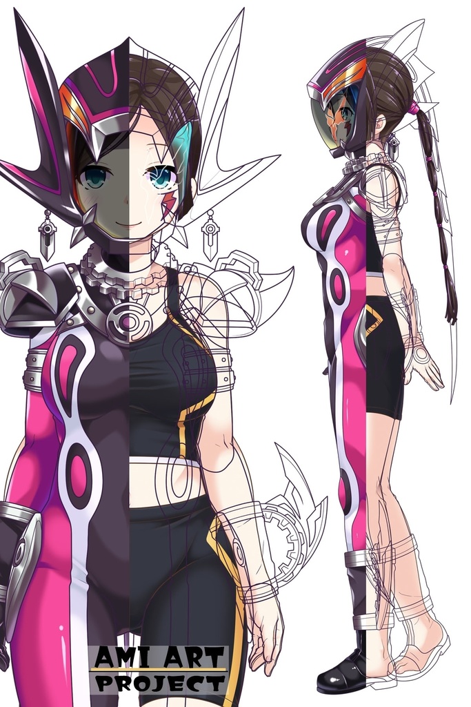 亜美ちゃん+サキュバスの強化スーツ【デカレンジャー】