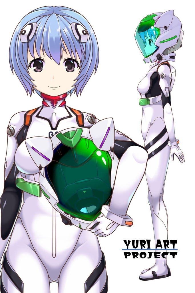 ゆりちゃん+綾波レイのプラグスーツ (シン・エヴァンゲリオン)