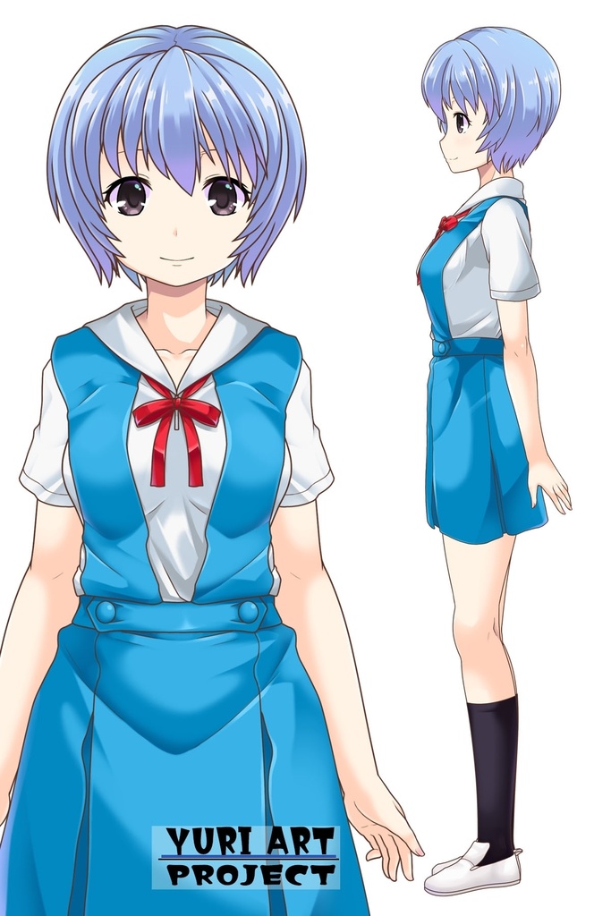 ゆりちゃん+綾波レイの制服 (シン・エヴァンゲリオン)