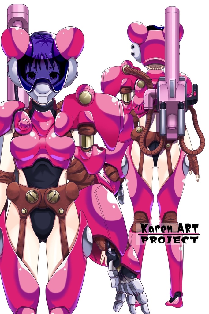 カレンちゃん+サハリちゃんの装備【創世機士ガイアース】Part1 Karen wearing Sahari's protection suit【Genesis Survivor Gaiarth】Part1