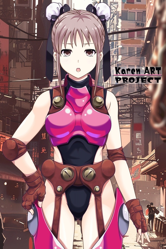 カレンちゃん+サハリちゃんの装備【創世機士ガイアース】Part1 Karen wearing Sahari's protection suit【Genesis Survivor Gaiarth】Part1