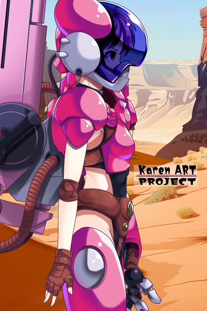 カレンちゃん+サハリちゃんの装備【創世機士ガイアース】Part1 Karen wearing Sahari's protection suit【Genesis Survivor Gaiarth】Part1