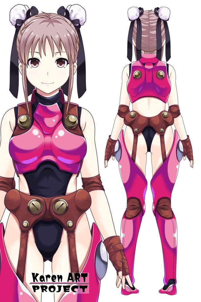 カレンちゃん+サハリちゃんの装備【創世機士ガイアース】Part1 Karen wearing Sahari's protection suit【Genesis Survivor Gaiarth】Part1