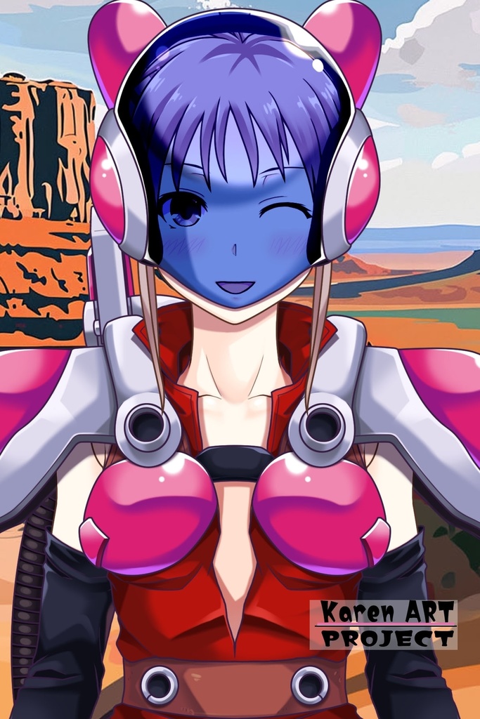 カレンちゃん+サハリちゃんの装備(軽装備版)【創世機士ガイアース】Part3 Karen wearing Sahari's protection suit (Lightly Equipped Version)【Genesis Survivor Gaiarth】Part3