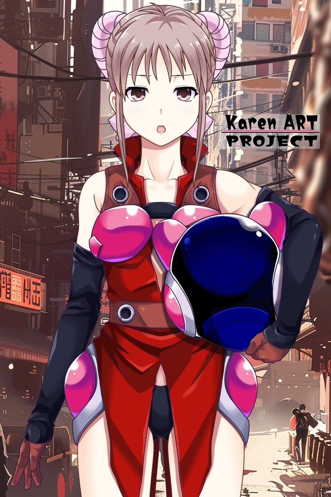 カレンちゃん+サハリちゃんの装備(軽装備版)【創世機士ガイアース】Part3 Karen wearing Sahari's protection suit (Lightly Equipped Version)【Genesis Survivor Gaiarth】Part3