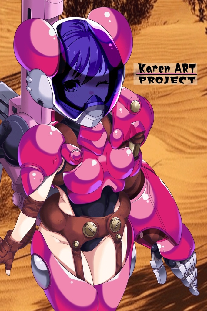 カレンちゃん+サハリちゃんの装備 見下ろしアングル【創世機士ガイアース】Part6 Karen wearing Sahari's protection suit-Looking down angle【Genesis Survivor Gaiarth】Part6