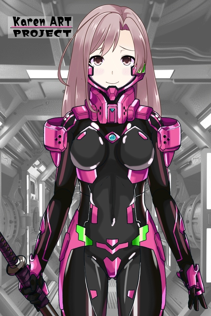 カレンちゃん＋衛士強化装備【トータル・イクリプス】 正面