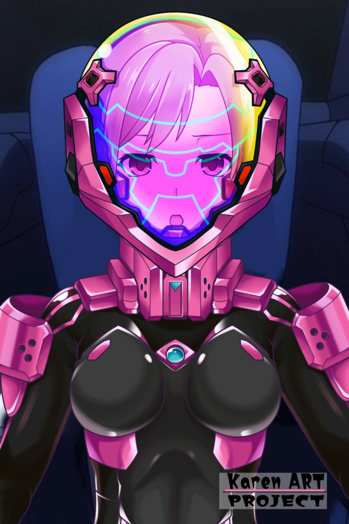 カレンちゃん+衛士強化装備【トータル・イクリプス】 正面アングル(完成版) Karen is wearing Guard Reinforcement Equipment【TOTAL ECLIPSE】Front Angle (Final version)