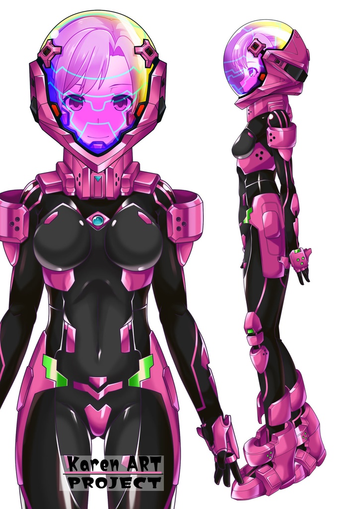 カレンちゃん+衛士強化装備【トータル・イクリプス】 正面アングル(完成版) Karen is wearing Guard Reinforcement Equipment【TOTAL ECLIPSE】Front Angle (Final version)