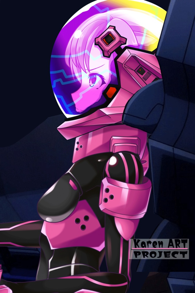 カレンちゃん+衛士強化装備【トータル・イクリプス】 正面アングル(完成版) Karen is wearing Guard Reinforcement Equipment【TOTAL ECLIPSE】Front Angle (Final version)