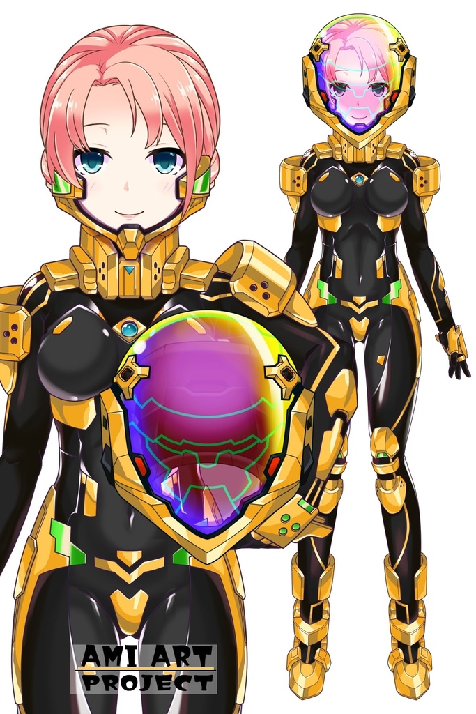 亜美ちゃん+衛士強化装備【トータル・イクリプス】 Ami is wearing Guard Reinforcement Equipment【TOTAL ECLIPSE】