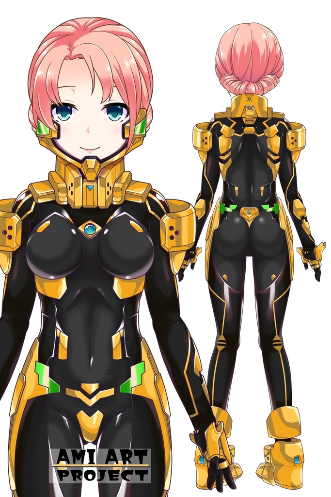 亜美ちゃん+衛士強化装備【トータル・イクリプス】 Ami is wearing Guard Reinforcement Equipment【TOTAL ECLIPSE】