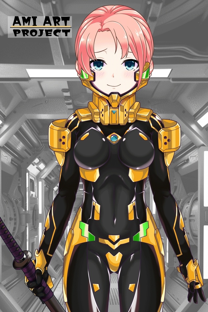 亜美ちゃん+衛士強化装備【トータル・イクリプス】 Ami is wearing Guard Reinforcement Equipment【TOTAL ECLIPSE】