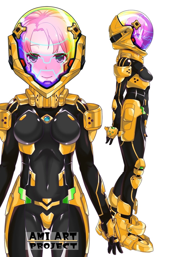 亜美ちゃん+衛士強化装備【トータル・イクリプス】 Ami is wearing Guard Reinforcement Equipment【TOTAL ECLIPSE】