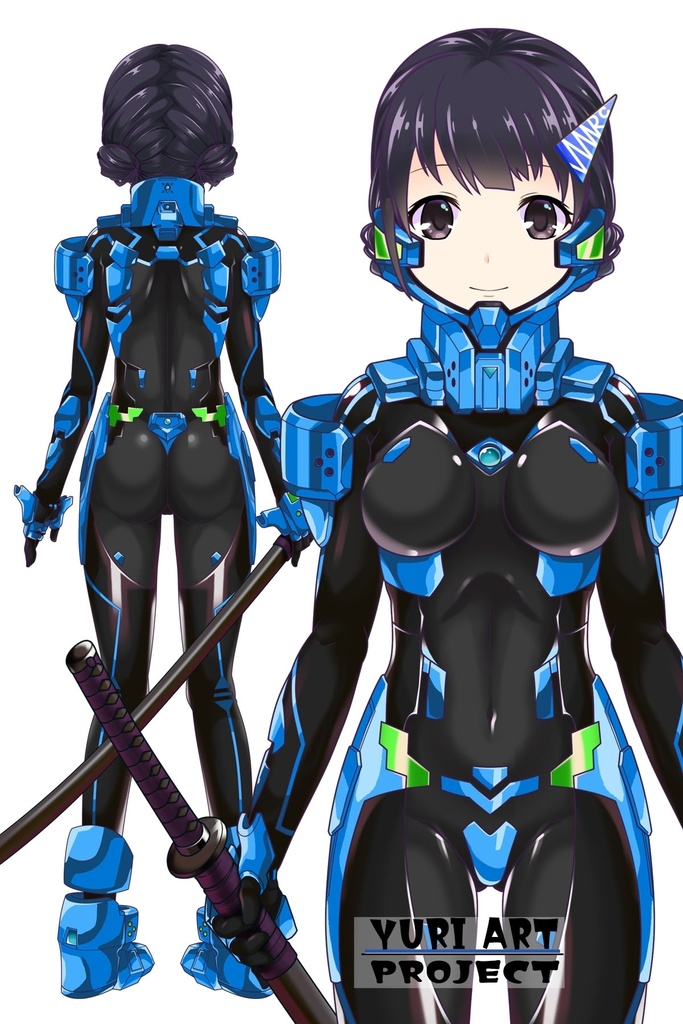 ゆりちゃん+衛士強化装備【トータル・イクリプス】 Yuri is wearing Guard Reinforcement Equipment【TOTAL ECLIPSE】