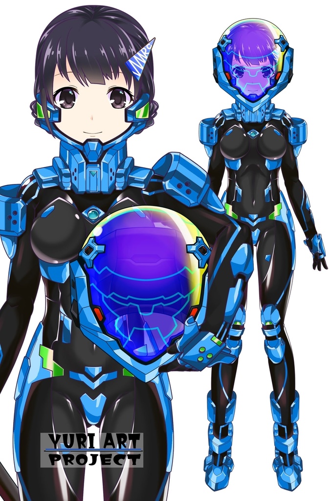 ゆりちゃん+衛士強化装備【トータル・イクリプス】 Yuri is wearing Guard Reinforcement Equipment【TOTAL ECLIPSE】
