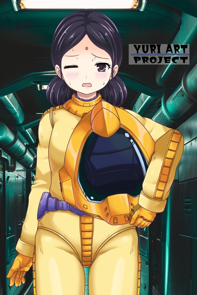 ゆりちゃん+ララァ・スン【機動戦士ガンダム】 のノーマルスーツ Yuri is wearing Lalah Sune's normal suit【Mobile Suit Gundam】
