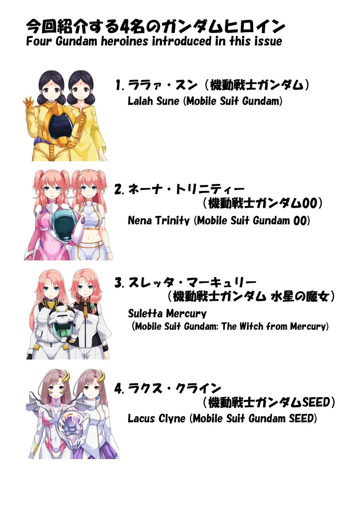 ノーマルスーツ姿のガンダムヒロインの魅力 Part1 The Appeal of Gundam Heroines in Normal Suits Part1