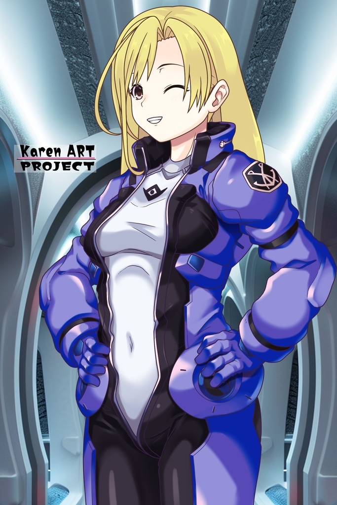 カレンちゃん+ミック・ジャックのノーマルスーツ【斜め前アングル】 (ガンダム Gのレコンギスタ) Karen+Mick Jack Normal Suit,Diagonal front ( G's Reconguista)