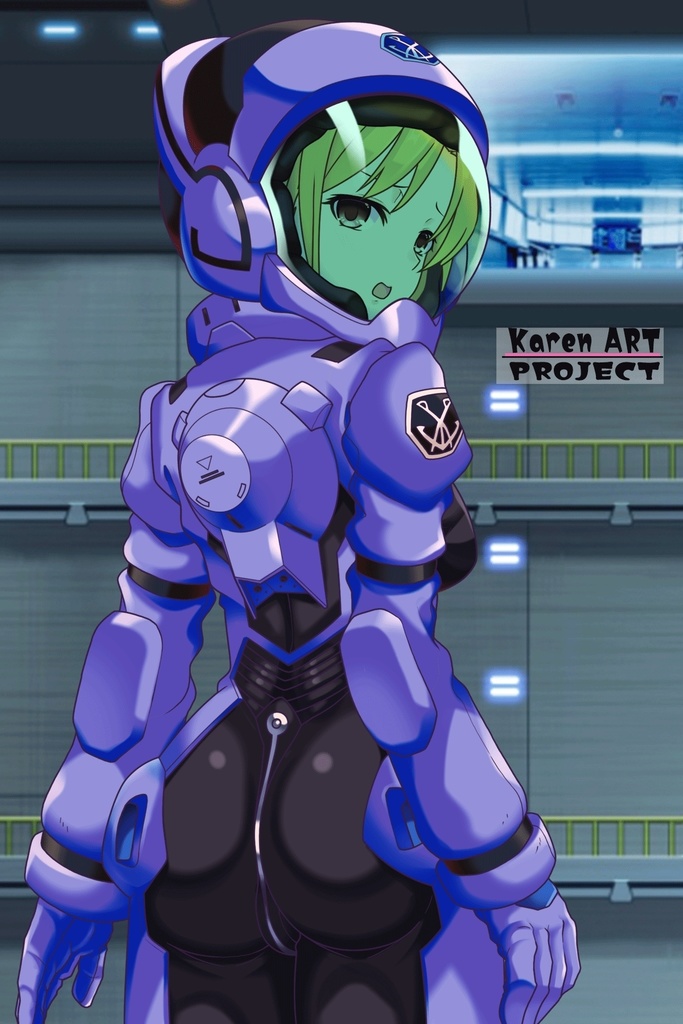 カレンちゃん+ミック・ジャックのノーマルスーツ【背面アングル】 (ガンダム Gのレコンギスタ) Karen+Mick Jack NormalSuit,Back Angle( G's Reconguista)