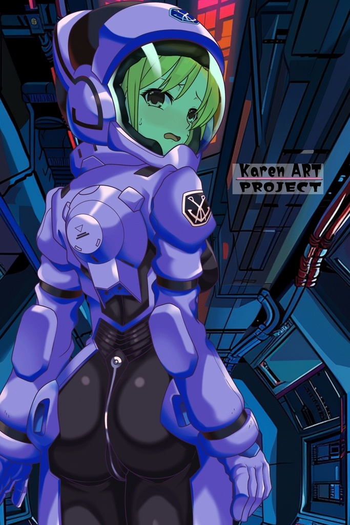 カレンちゃん+ミック・ジャックのノーマルスーツ【背面アングル】 (ガンダム Gのレコンギスタ) Karen+Mick Jack NormalSuit,Back Angle( G's Reconguista)