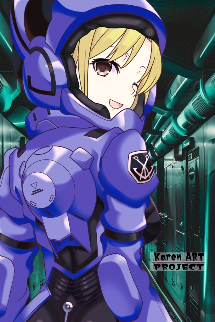 カレンちゃん+ミック・ジャックのノーマルスーツ【背面アングル】 (ガンダム Gのレコンギスタ) Karen+Mick Jack NormalSuit,Back Angle( G's Reconguista)