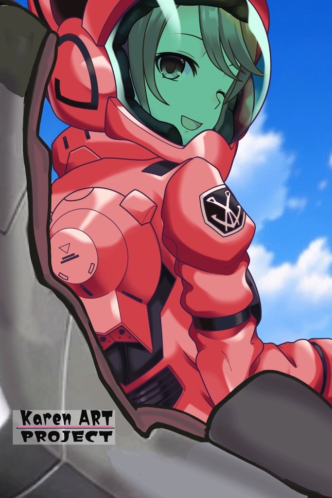 カレンちゃん+アイーダ・スルガンのノーマルスーツ【背面アングル】メッシーバンヘア【完成版】 (ガンダム Gのレコンギスタ) Karen+AIDA SURUGAN Normal Suit,Back Angle,Messy Bun Hair Style,Complete version( G's Reconguista)