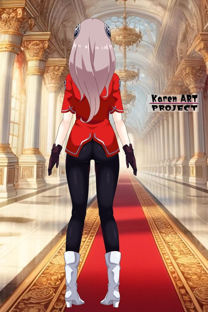 カレンちゃん+アイーダ・スルガンの制服【正面アングル】ロングヘア【完成版】 (ガンダム Gのレコンギスタ) Karen+AIDA SURUGAN Ceremonial clothes,Front,Long Hair Style,Complete version( G's Reconguista)