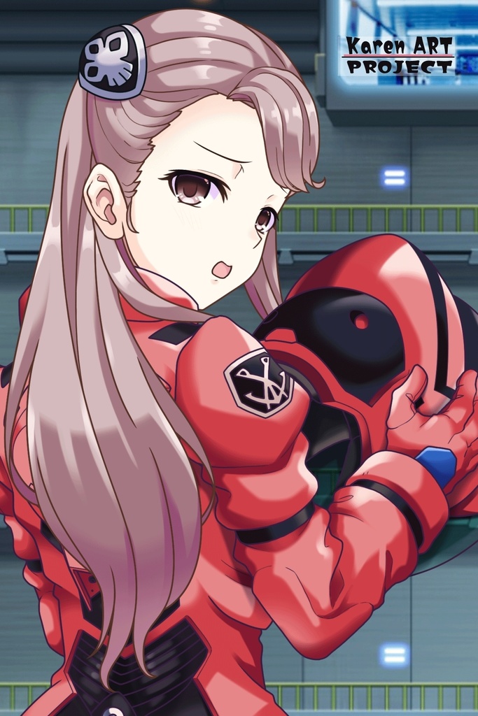 カレンちゃん+アイーダ・スルガンのノーマルスーツ【背面アングル】ロングヘア【完成版】 (ガンダム Gのレコンギスタ) Karen+AIDA SURUGAN Normal Suit,Back Angle,Long Hair Style,Complete version( G's Reconguista)