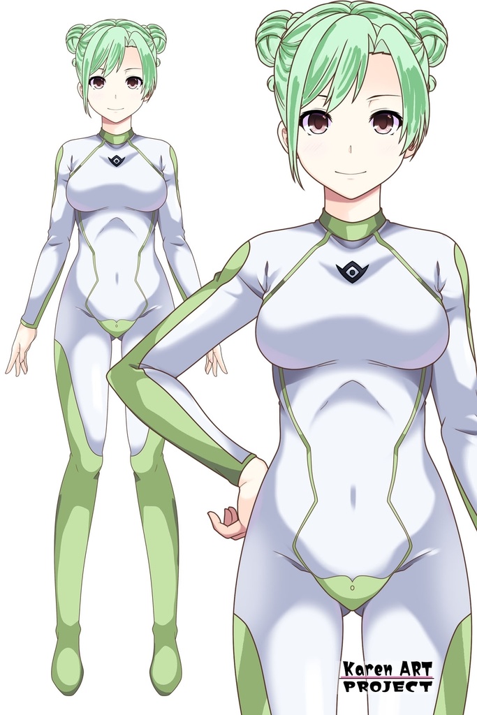 カレンちゃん+ラライア・マンディのインナースーツ【正面アングル】 (ガンダム Gのレコンギスタ) Karen+Raraiya Monday Inner Suit,Front ( G's Reconguista)