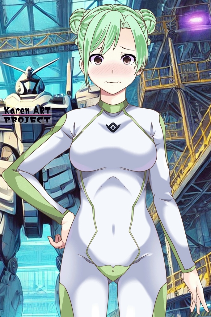 カレンちゃん+ラライア・マンディのインナースーツ【正面アングル】 (ガンダム Gのレコンギスタ) Karen+Raraiya Monday Inner Suit,Front ( G's Reconguista)