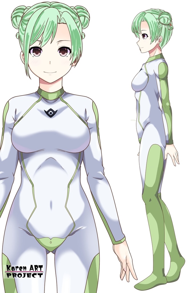 カレンちゃん+ラライア・マンディのインナースーツ【正面アングル】 (ガンダム Gのレコンギスタ) Karen+Raraiya Monday Inner Suit,Front ( G's Reconguista)