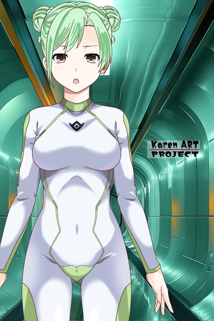 カレンちゃん+ラライア・マンディのインナースーツ【正面アングル】 (ガンダム Gのレコンギスタ) Karen+Raraiya Monday Inner Suit,Front ( G's Reconguista)