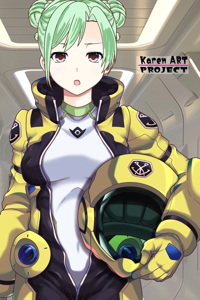 カレンちゃん+ラライア・マンディのノーマルスーツ【正面アングル】 (ガンダム Gのレコンギスタ) Karen+Raraiya Monday Normal Suit,Front ( G's Reconguista)