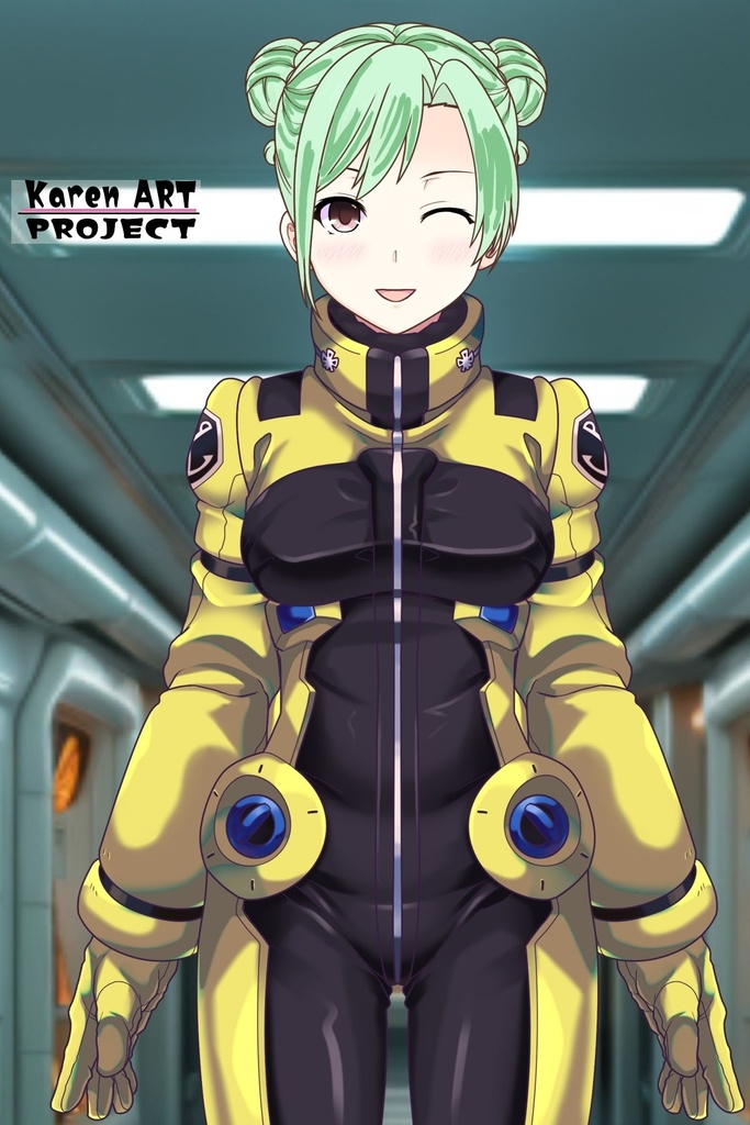 カレンちゃん+ラライア・マンディのノーマルスーツ【正面アングル】 (ガンダム Gのレコンギスタ) Karen+Raraiya Monday Normal Suit,Front ( G's Reconguista)