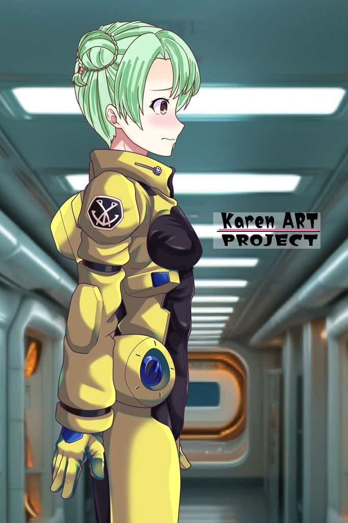 カレンちゃん+ラライア・マンディのノーマルスーツ【正面アングル】 (ガンダム Gのレコンギスタ) Karen+Raraiya Monday Normal Suit,Front ( G's Reconguista)