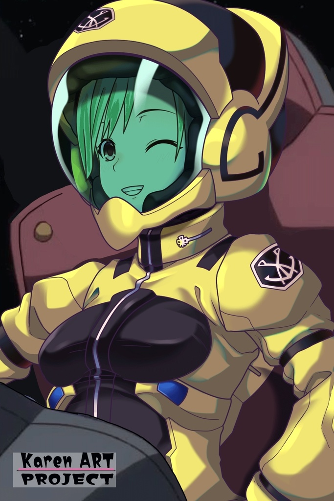 カレンちゃん+ラライア・マンディのノーマルスーツ【斜め前アングル】 (ガンダム Gのレコンギスタ) Karen+Raraiya Monday Normal Suit,Diagonal front ( G's Reconguista)