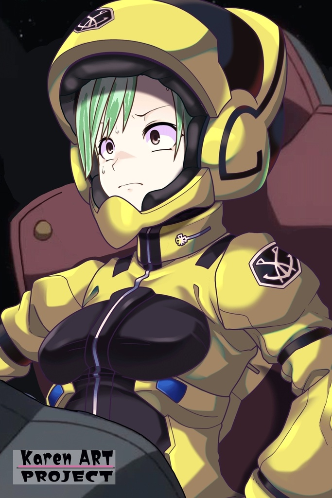 カレンちゃん+ラライア・マンディのノーマルスーツ【斜め前アングル】 (ガンダム Gのレコンギスタ) Karen+Raraiya Monday Normal Suit,Diagonal front ( G's Reconguista)