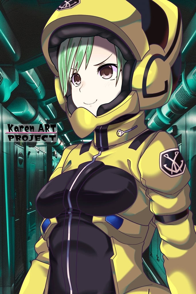 カレンちゃん+ラライア・マンディのノーマルスーツ【斜め前アングル】 (ガンダム Gのレコンギスタ) Karen+Raraiya Monday Normal Suit,Diagonal front ( G's Reconguista)