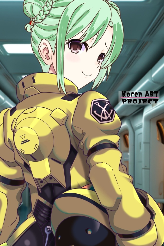 カレンちゃん+ラライア・マンディのノーマルスーツ【背面アングル】 (ガンダム Gのレコンギスタ) Karen+Raraiya Monday Normal Suit,Back Angle( G's Reconguista)