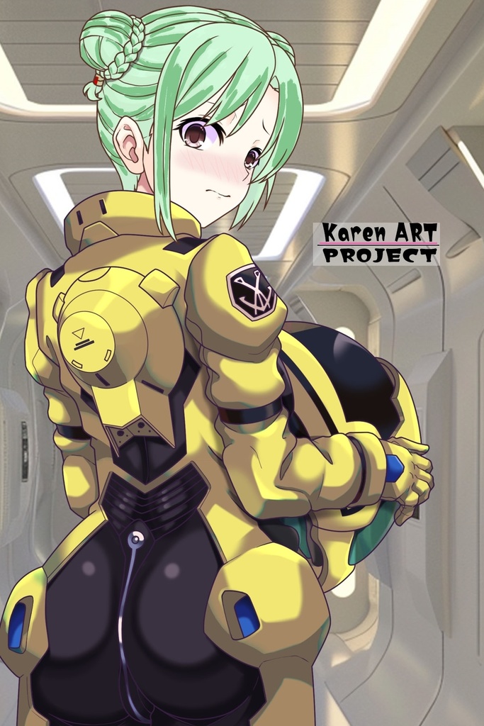 カレンちゃん+ラライア・マンディのノーマルスーツ【背面アングル】 (ガンダム Gのレコンギスタ) Karen+Raraiya Monday Normal Suit,Back Angle( G's Reconguista)