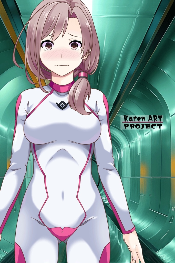 カレンちゃんのインナースーツ(カレンちゃんカラー)【正面アングル】 (ガンダム Gのレコンギスタ) Karen's Inner Suit(Karen's color version),Front ( G's Reconguista)