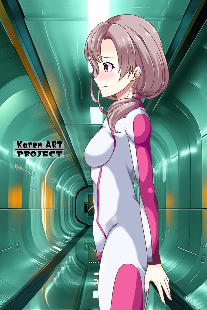 カレンちゃんのインナースーツ(カレンちゃんカラー)【正面アングル】 (ガンダム Gのレコンギスタ) Karen's Inner Suit(Karen's color version),Front ( G's Reconguista)