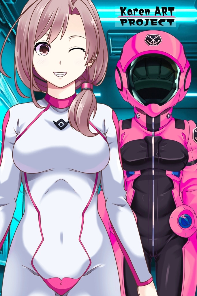 カレンちゃんのインナースーツ(カレンちゃんカラー)【正面アングル】 (ガンダム Gのレコンギスタ) Karen's Inner Suit(Karen's color version),Front ( G's Reconguista)