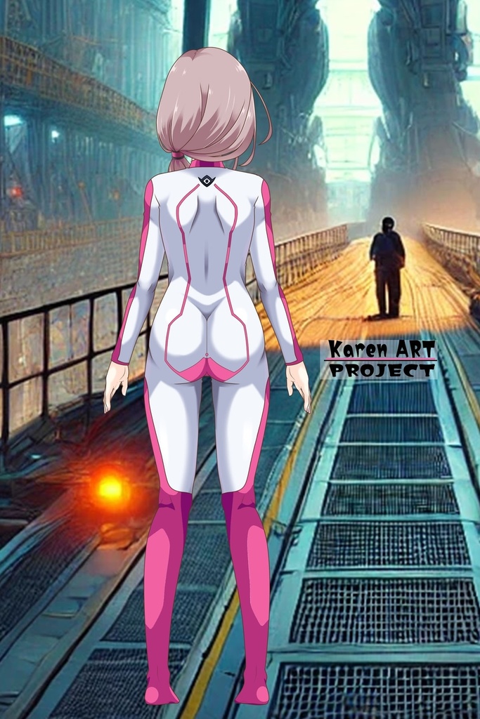 カレンちゃんのインナースーツ(カレンちゃんカラー)【正面アングル】 (ガンダム Gのレコンギスタ) Karen's Inner Suit(Karen's color version),Front ( G's Reconguista)