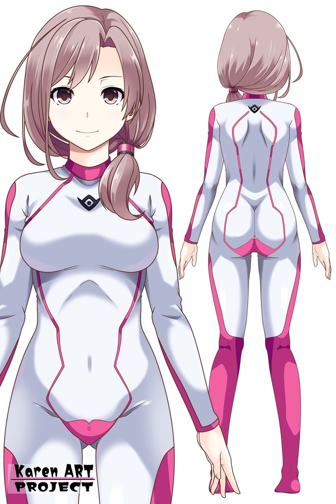 カレンちゃんのインナースーツ(カレンちゃんカラー)【正面アングル】 (ガンダム Gのレコンギスタ) Karen's Inner Suit(Karen's color version),Front ( G's Reconguista)