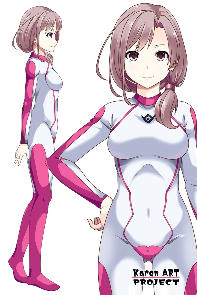 カレンちゃんのインナースーツ(カレンちゃんカラー)【正面アングル】 (ガンダム Gのレコンギスタ) Karen's Inner Suit(Karen's color version),Front ( G's Reconguista)