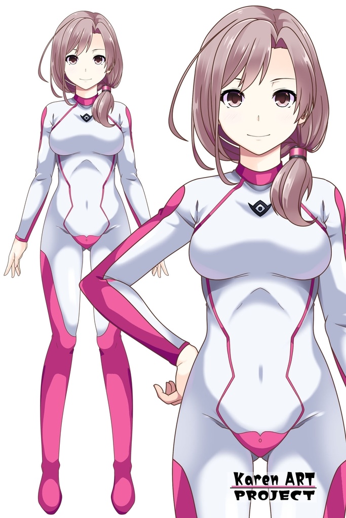 カレンちゃんのインナースーツ(カレンちゃんカラー)【正面アングル】 (ガンダム Gのレコンギスタ) Karen's Inner Suit(Karen's color version),Front ( G's Reconguista)